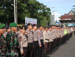 Pengamanan Malam Pergantian Tahun Baru 2024, Polresta Bengkulu Kerahkan 300 Personel