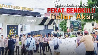 Aksi Pekat Tuntut Kejati Serius Berantas Korupsi di Bengkulu